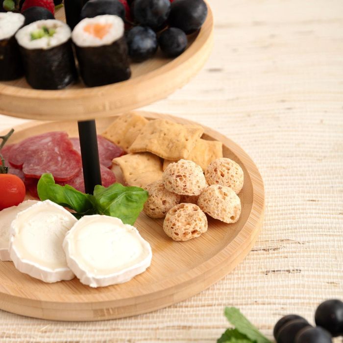 Bandeja Bambú 2 Niveles Bambu Bidasoa 20+15x25 cm 3