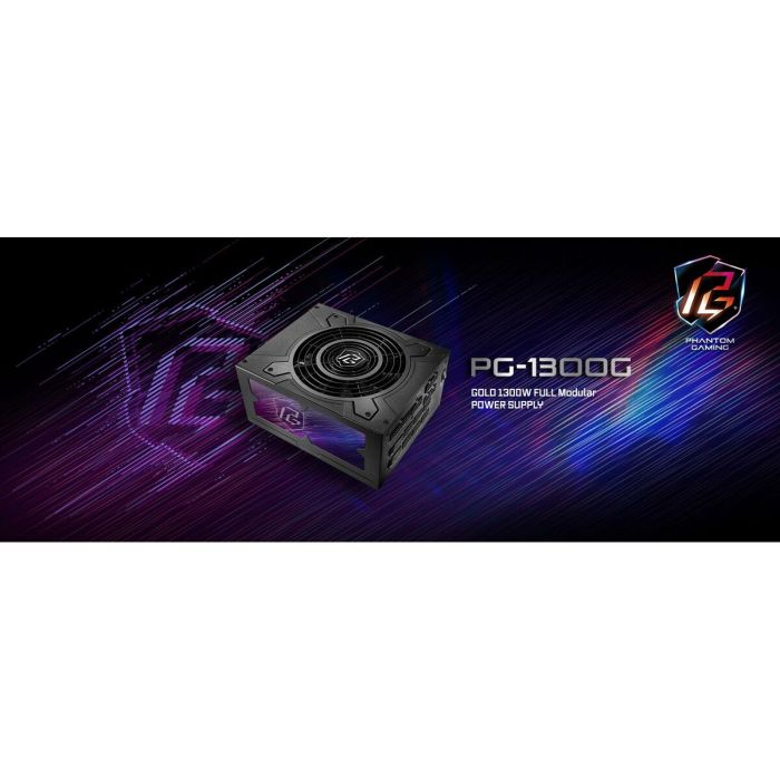Bloc d’Alimentation ASRock 90-UXP130-GFEAAB 1300 W 80 Plus Gold 5