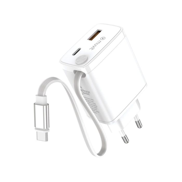 Chargeur mural Muvit WCEU63-30-AC2 Blanc 30 W 2