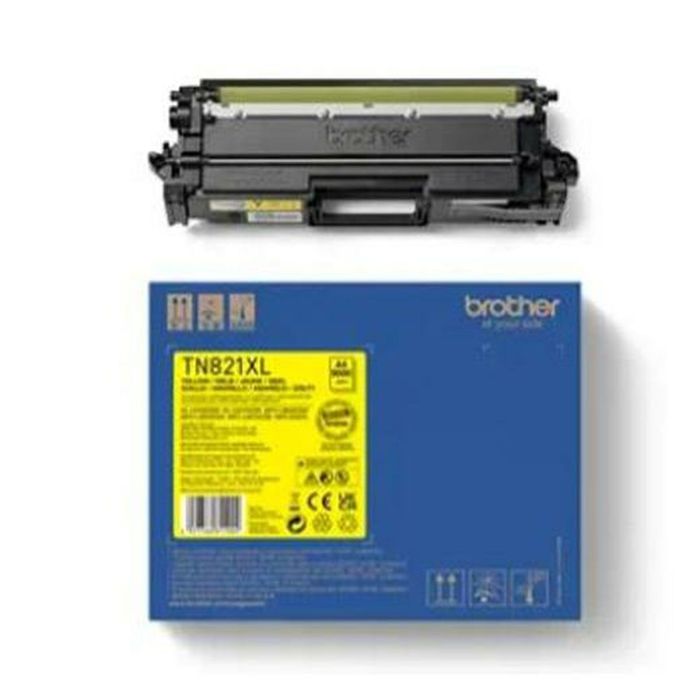 Toner original Brother TN-821XLY Jaune 1 Toner original Brother TN-821XLY Jaune 1