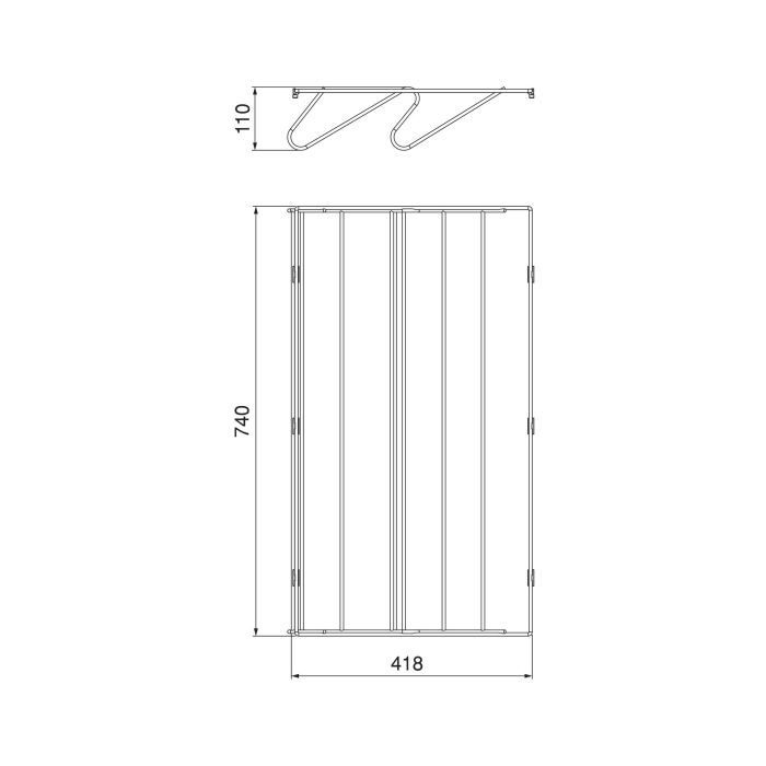 Emuca Tiroir à chaussures pour armoires et dressings Quartz, 740 (M90), Acier, Titane 6