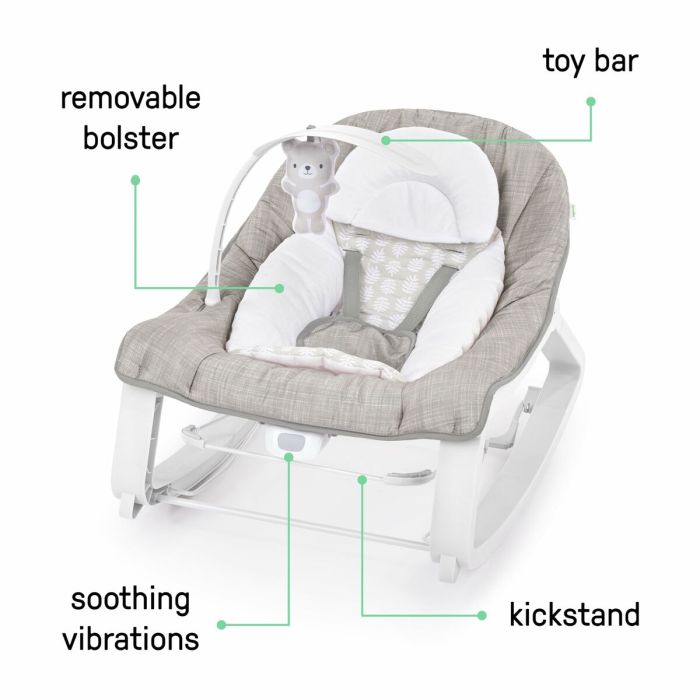 Hamac pour Bébé Ingenuity Blanc Gris 8