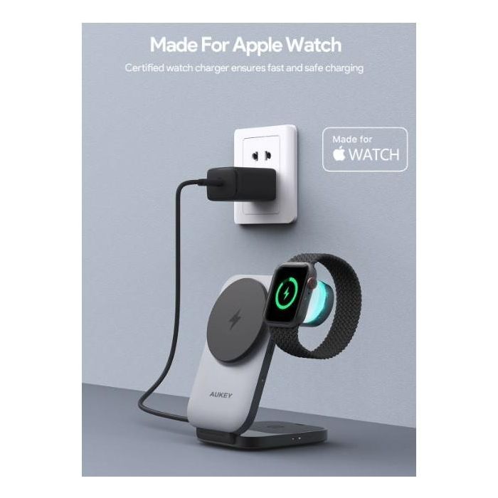 Aukey MagFusion Z 3-in-1 Foldable MagSafe Charging Stand 2