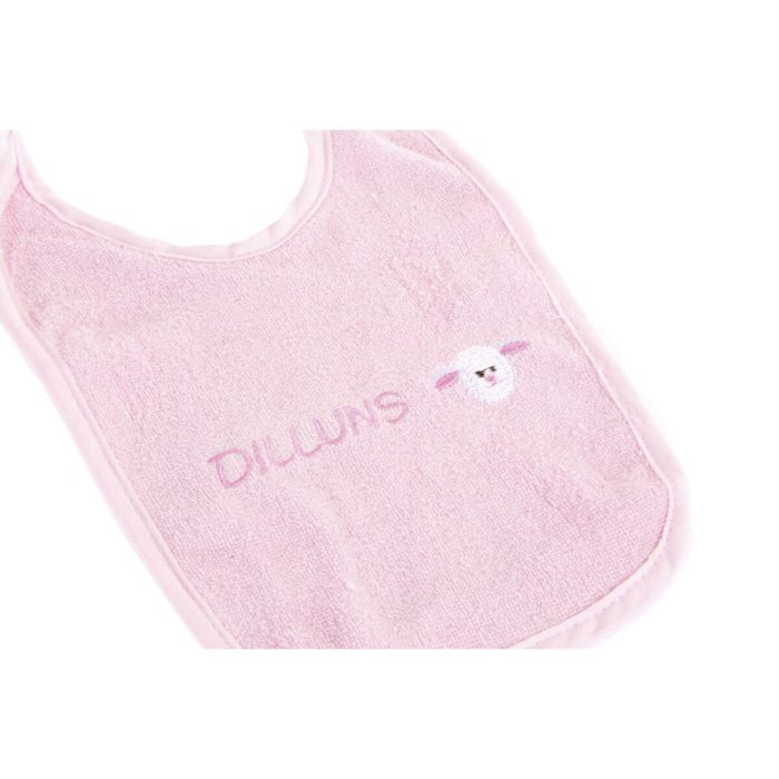 Ensemble de Bavoirs Home ESPRIT Rose Bleu ciel Coton 19 x 29 x 3 cm (4 Unités) 3