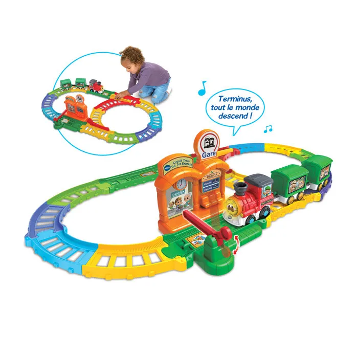 VTech VTECH - Tut Tut Bolides - Circuit Train Tut Tut Express avec Peter Train à Vapeur - Jeu Éducatif Enfant 1 à 5 Ans - Version Française - Multicolore VTech VTECH - Tut Tut Bolides - Circuit Train Tut Tut Express avec Peter Train à Vapeur - Jeu Éducatif Enfant 1 à 5 Ans - Version Française - Multicolore