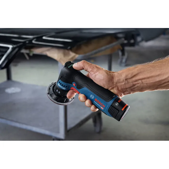 Bosch Professional Ponceuse excentrique sans fil GEX 12V-77 12V - Ø 77 mm - 3000 à 8000 tr/min - Pour bois et finition auto