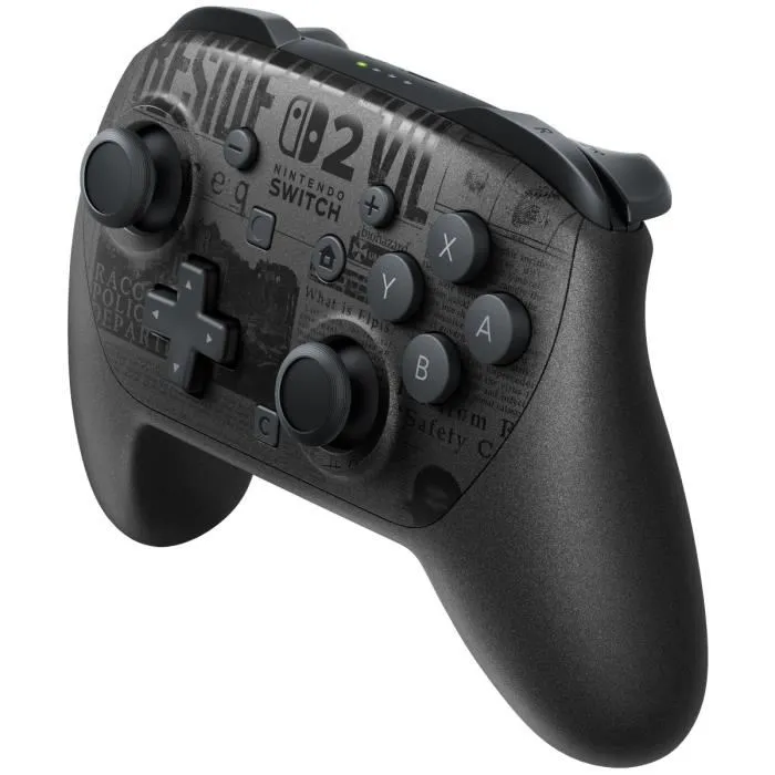 Nintendo Manette Switch Pro 2 pour Nintendo Switch 2 - Édition Resident Evil Requiem, Contrôleur avec vibrations HD 2, gyroscope, bouton C et audio