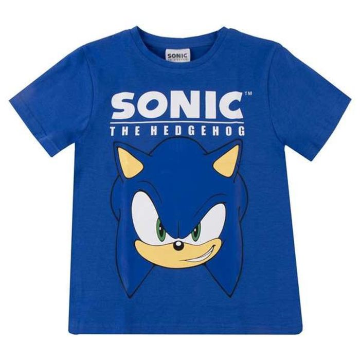 T shirt à manches courtes Enfant Sonic Bleu L/XL