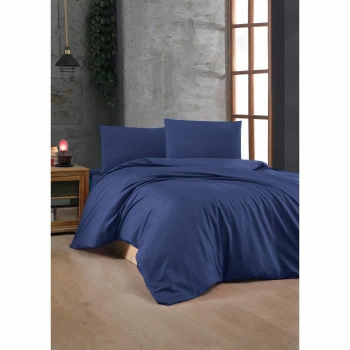 Parure de couette Bleu Lit king size 3 Pièces 3
