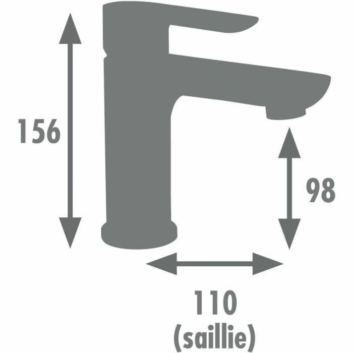 Mitigeur Edouard Rousseau MILK Graphite 2