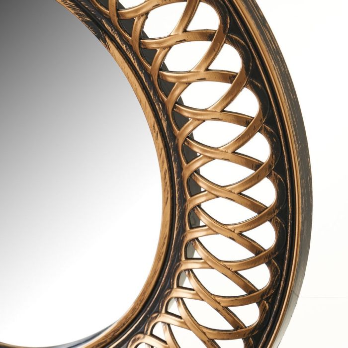 Miroir mural Doré 25 x 2 x 25 cm (3 Unités) 2