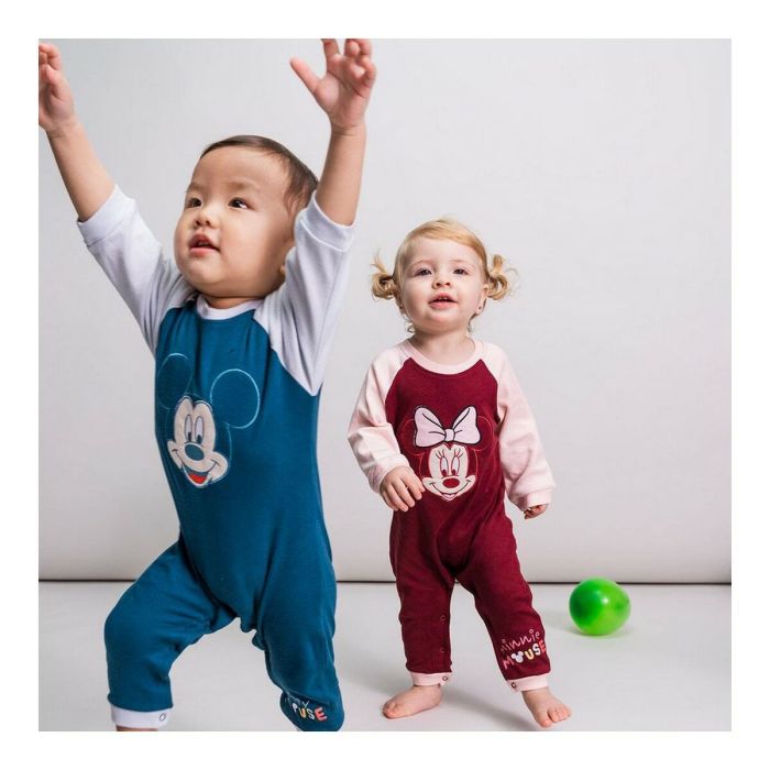 Barboteuse à Manches Longues pour Bébé Mickey Mouse Bleu 4 Barboteuse à Manches Longues pour Bébé Mickey Mouse Bleu 4