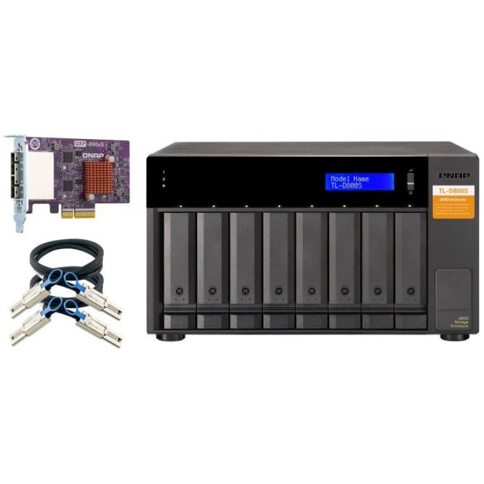 QNAP TL-D800S 8-bay desktop SATA JBOD expansion unit 1
