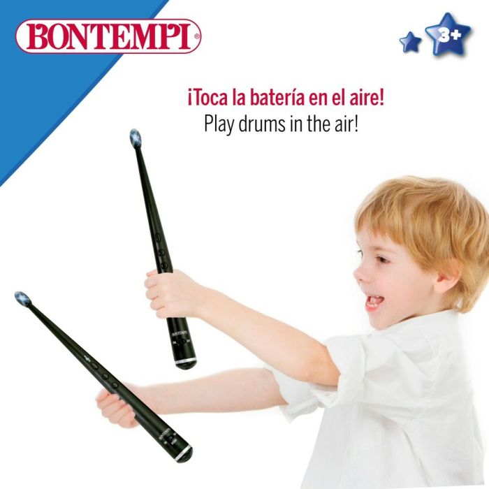 Baguettes de tambour Bontempi Electriques Noir Lumière 1 Baguettes de tambour Bontempi Electriques Noir Lumière 1