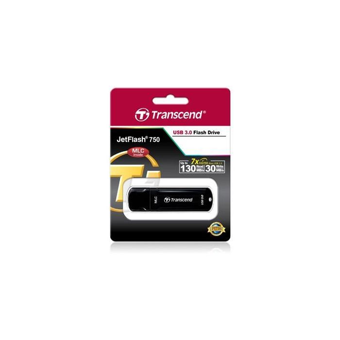 STICK USB-Stick 32GB Transcend JetFlash 750 USB3.1 schwarz (MLC) 1 STICK USB-Stick 32GB Transcend JetFlash 750 USB3.1 schwarz (MLC) 1