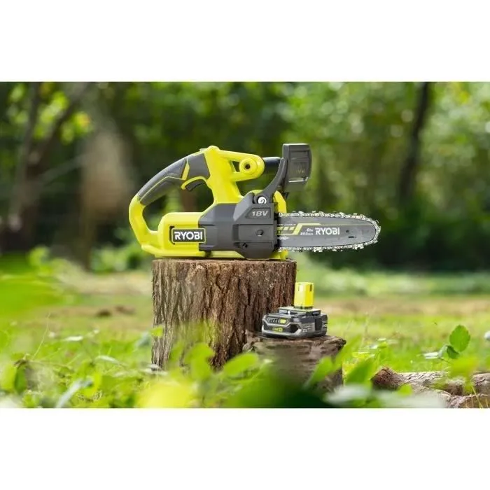 Ryobi Motosierra sans fil compacte 18V Ryobi One+ - Guide 20 cm - Batterie 2.5 Ah et Chargeur 1.5 A - RYO4892210203946 5