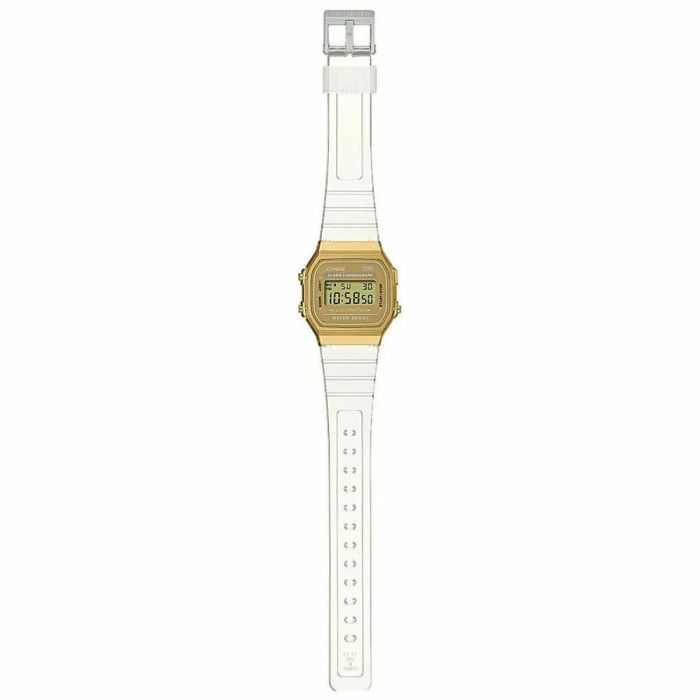 Montre Unisexe Casio VINTAGE COLLECTION - TRANSPARENT BAND - GOLD 2
