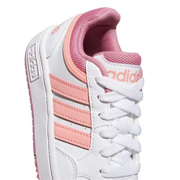 Chaussures de Sport pour Enfants Adidas Hoops Blanc 1