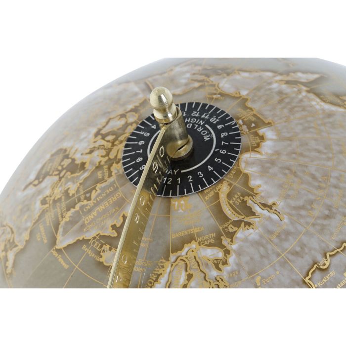 Globe terrestre Home ESPRIT Marron PVC Bois de manguier 27 x 25 x 43 cm 1