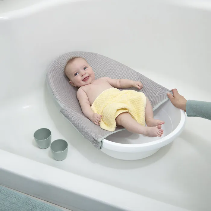 Ingenuity Baignoire bébé évolutive 4 en 1 'Room to Soak' extra-large avec transat hamac lavable et support siège de maintien 0-24 mois, bouchon de vidange Ingenuity Baignoire bébé évolutive 4 en 1 'Room to Soak' extra-large avec transat hamac lavable et support siège de maintien 0-24 mois, bouchon de vidange