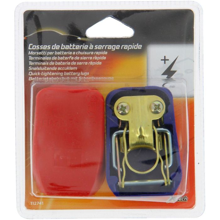 Lot de 2 cosses de batterie - XL TECH - a serrage rapide (+) (-) 2