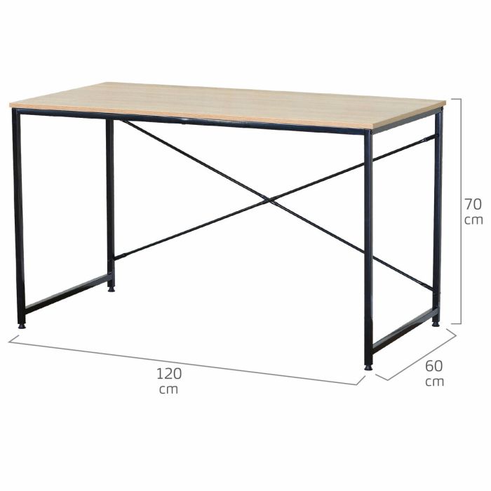 Bureau Max Home Acier Mélamine Contre-plaqué 120 x 71 x 60 cm 3 Bureau Max Home Acier Mélamine Contre-plaqué 120 x 71 x 60 cm 3