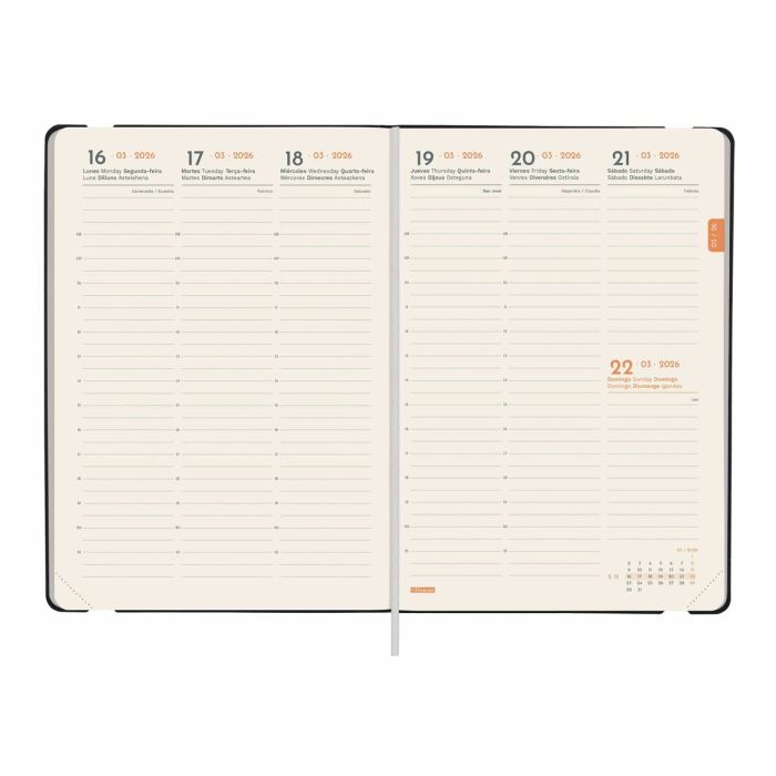 Agenda Finocam FLEXI Noir A5 14,8 x 21 cm 2026 4 Agenda Finocam FLEXI Noir A5 14,8 x 21 cm 2026 4