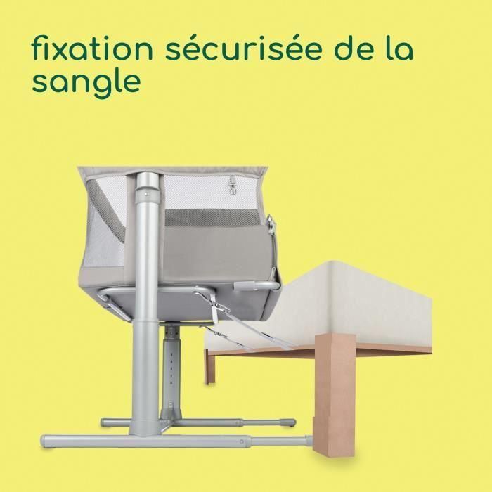 BEBECONFORT Zina Berceau Pliable Bebe & Cododo, 0-6 m (0-9 kg), 5 Positions de Hauteur Réglables, Matelas Inclinable, Mineral Grey 2 BEBECONFORT Zina Berceau Pliable Bebe & Cododo, 0-6 m (0-9 kg), 5 Positions de Hauteur Réglables, Matelas Inclinable, Mineral Grey 2