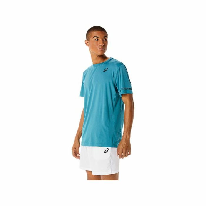 T-shirt à manches courtes homme Asics Court Bleu 2 T-shirt à manches courtes homme Asics Court Bleu 2