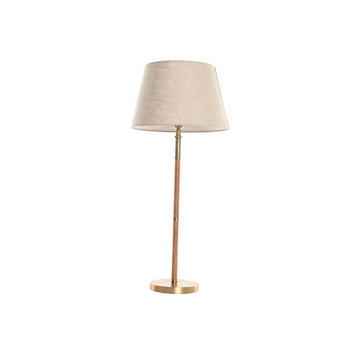 Lampe de bureau Home ESPRIT Beige Doré Naturel 50 W 220 V