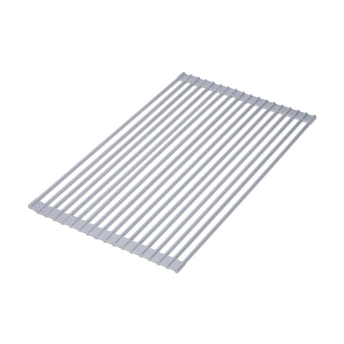 Emuca Egouttoir flexible et enroulable en silicone, acier et plastique, gris 0 Emuca Egouttoir flexible et enroulable en silicone, acier et plastique, gris 0