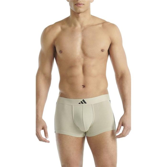Boxer pour homme Adidas Low Rise 3 Stripes 2P Active Flex Gris 2 Pièces L 6