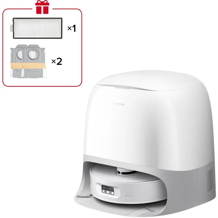 Roborock Qrevo Curv 2 FlowX - Robot aspirateur laveur avec station de lavage - Aspiration 20000 Pa - Nettoyage auto SpiraFlow - Blanc Roborock Qrevo Curv 2 FlowX - Robot aspirateur laveur avec station de lavage - Aspiration 20000 Pa - Nettoyage auto SpiraFlow - Blanc