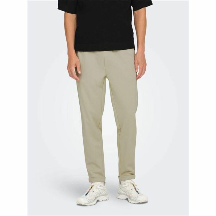 Pantalon de Survêtement pour Adultes Only & Sons Onslinus Crop Tap 0192 Beige Homme 3