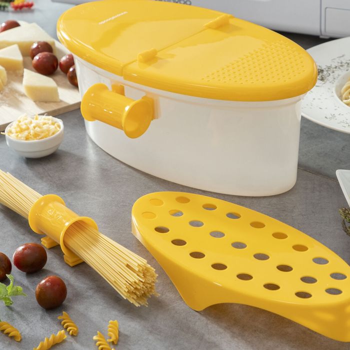 Cuiseur de Pâtes 4 en 1 pour Micro-ondes avec Accessoires et Recettes Pastrainest InnovaGoods 7