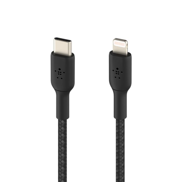 Câble USB-C vers Lightning Belkin CAA004BT2MBK Noir 2 m 16 Câble USB-C vers Lightning Belkin CAA004BT2MBK Noir 2 m 16