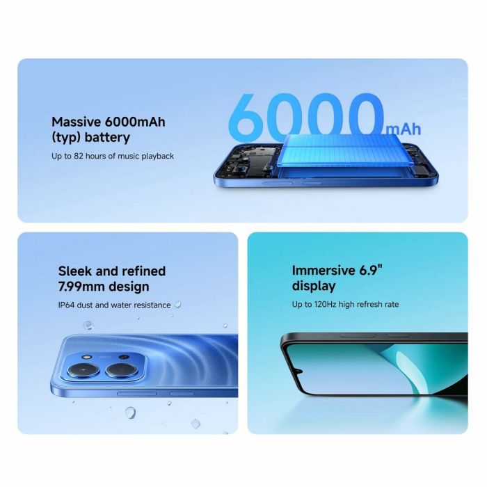 Smartphone Xiaomi Redmi 15C 6,9" 4 GB RAM 128 GB 256 GB Vert 8 Smartphone Xiaomi Redmi 15C 6,9" 4 GB RAM 128 GB 256 GB Vert 8