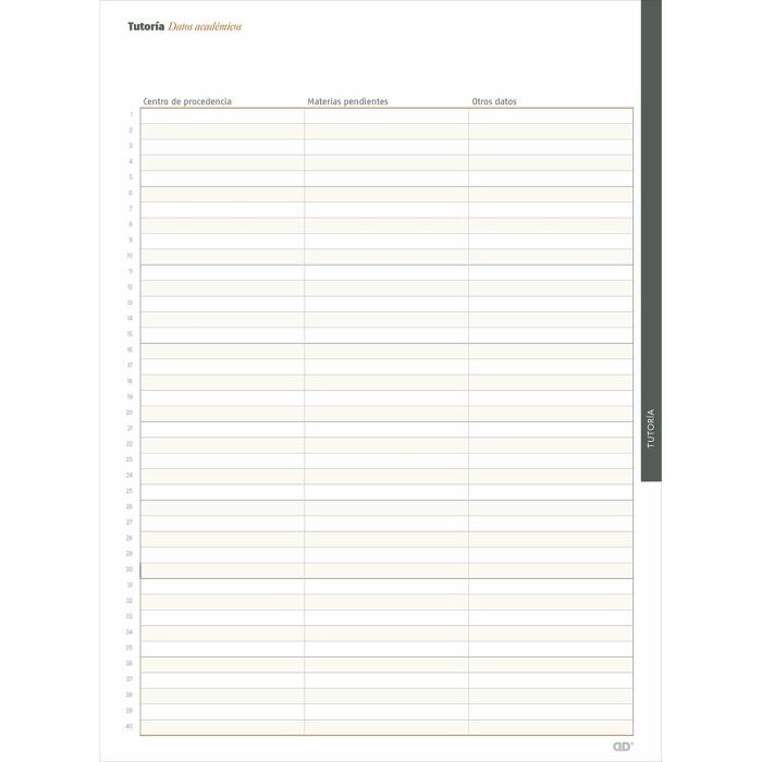 Agenda Additio Global Enseignant 24 x 32 cm 8