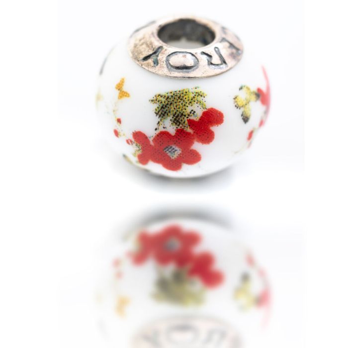 Perle de verre Femme Viceroy VMB0046-24 Blanc 1 cm 1