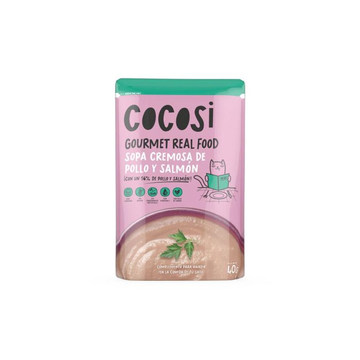 Aliments pour chat Cocosi Gourmet Real Food 40 g Saumon 12 Unités 1