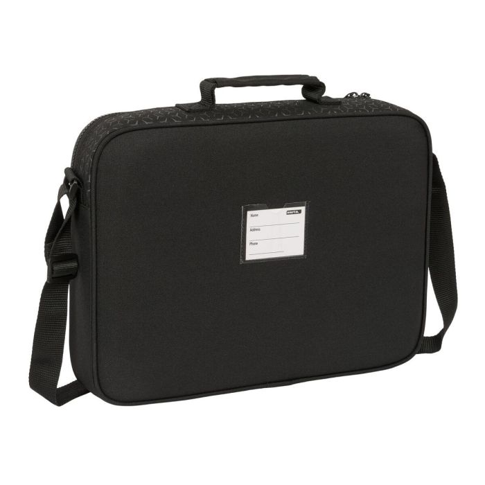 Cartable d'école BlackFit8 Old school Noir Gris 38 x 28 x 6 cm 1