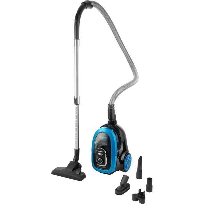 Sencor Aspirateur traîneau sans sac SVC-1035TQ - 750 W, filtre HEPA H13, 75 dB, réservoir 1 L, tube télescopique métallique, noir/bleu Sencor Aspirateur traîneau sans sac SVC-1035TQ - 750 W, filtre HEPA H13, 75 dB, réservoir 1 L, tube télescopique métallique, noir/bleu