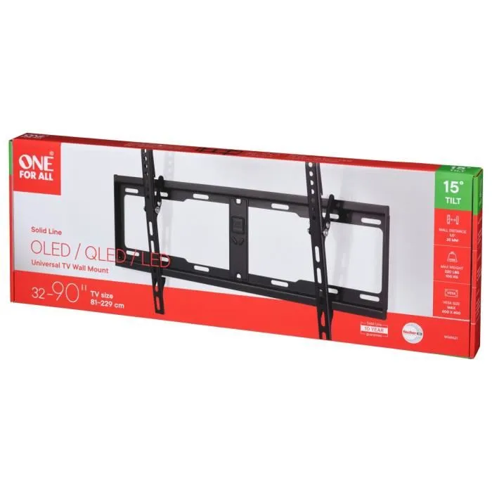 One For All WM4621 Support mural inclinable pour écrans 81-213 cm (32-84") 3