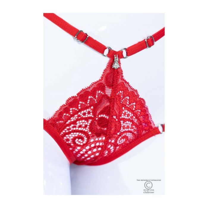 Tanga Chilirose Rouge S/M 2 Tanga Chilirose Rouge S/M 2