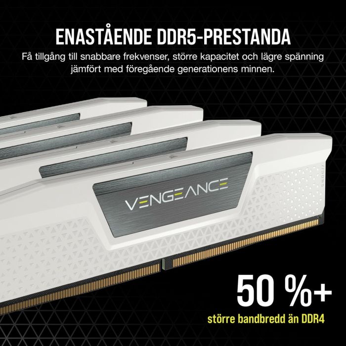 Mémoire RAM Corsair CMK32GX5M2B6400Z36W 32 GB DDR5 6400 MHz 4 Mémoire RAM Corsair CMK32GX5M2B6400Z36W 32 GB DDR5 6400 MHz 4