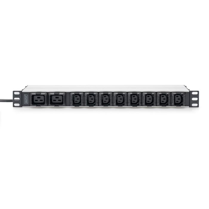 DIGITUS PDU 1HE 8xC13 2xC19 Ausgänge 230V/16A schwarz 2