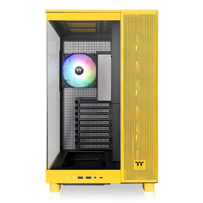 Boîtier ATX semi-tour THERMALTAKE View 380 XL TG ARGB Jaune 1
