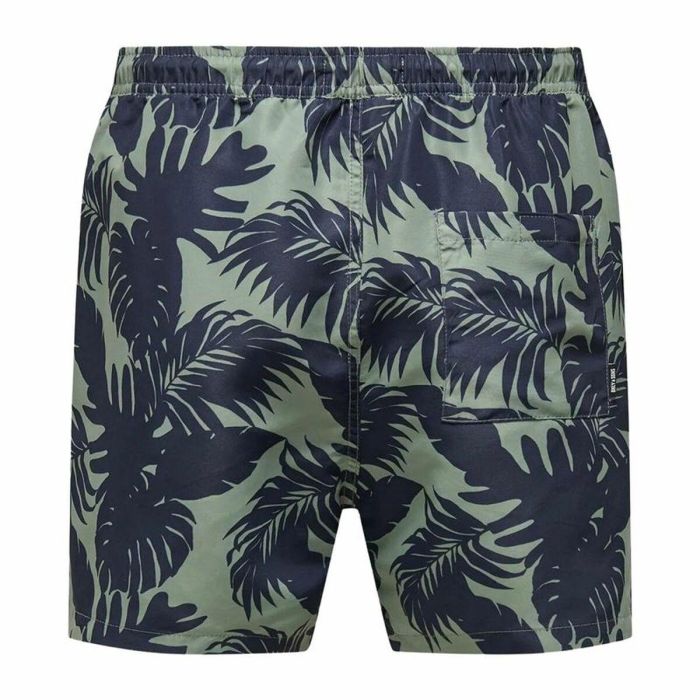 Maillot de bain homme Only & Sons Onsted Life Flower 2 Vert 3