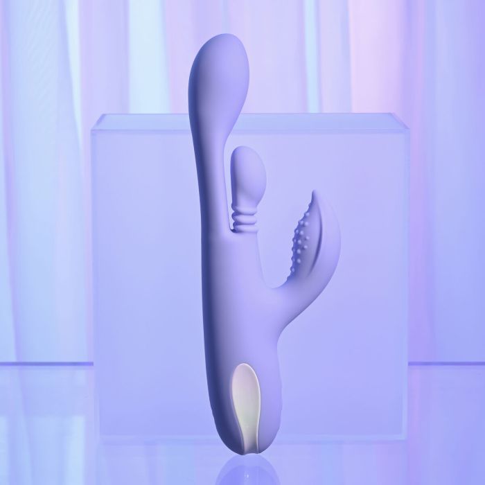 Vibration de Stimulation Double Evolved Playboy Violet Pourpre 17