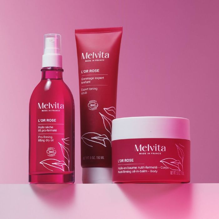 Lotion corporelle Melvita L'OR ROSE 2